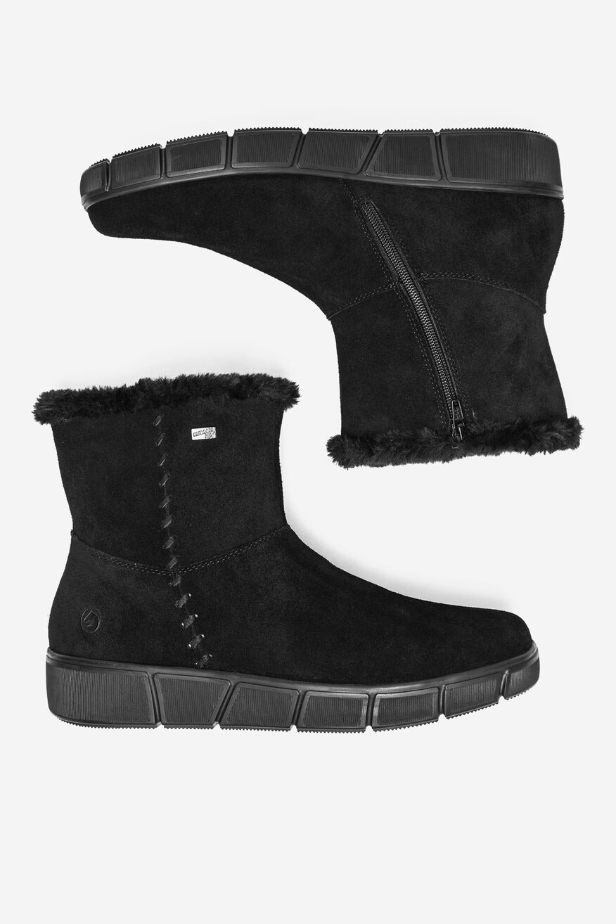 Botki skórzane ocieplane