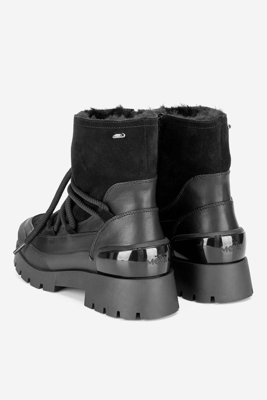 Botki skórzane ocieplane