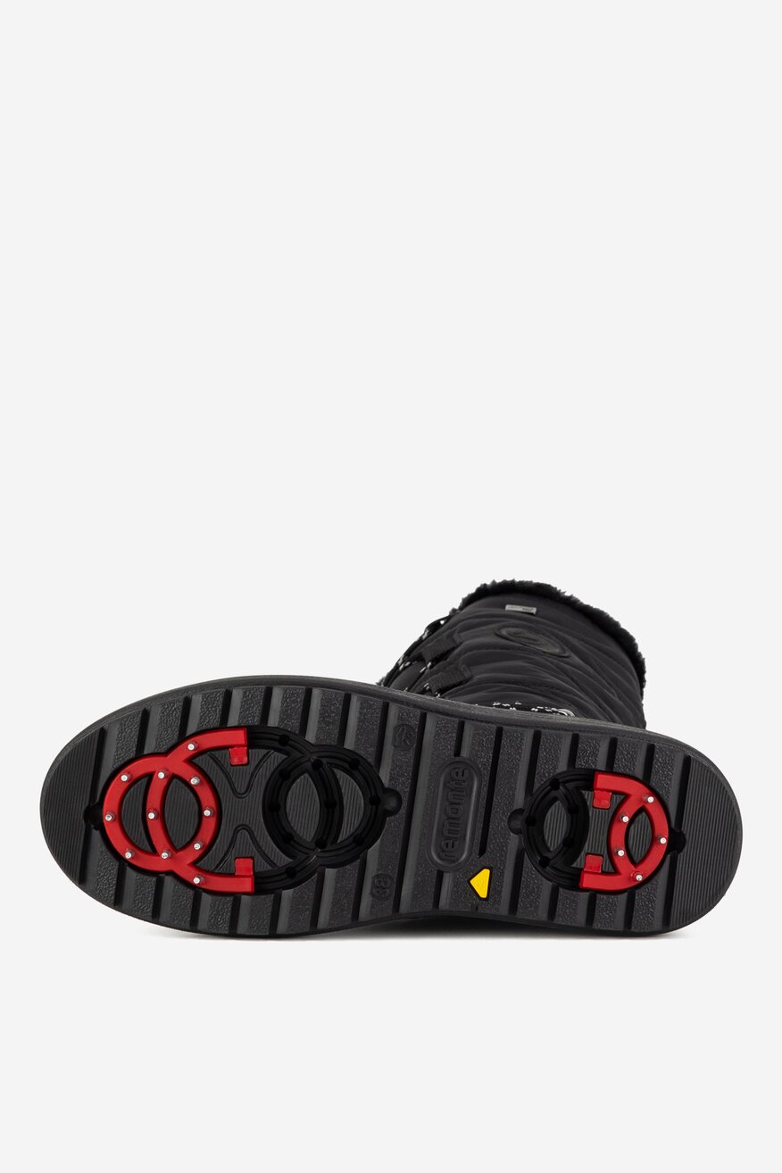 Śniegowce skórzane ocieplane