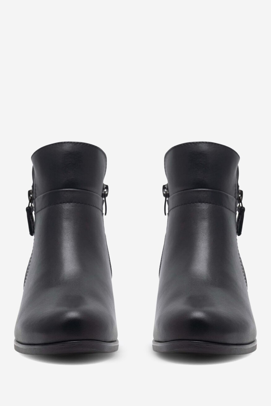 Botki skórzane ocieplane