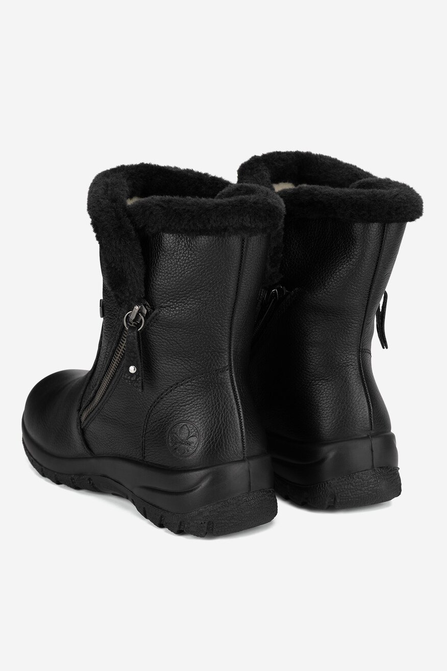 Botki skórzane ocieplane