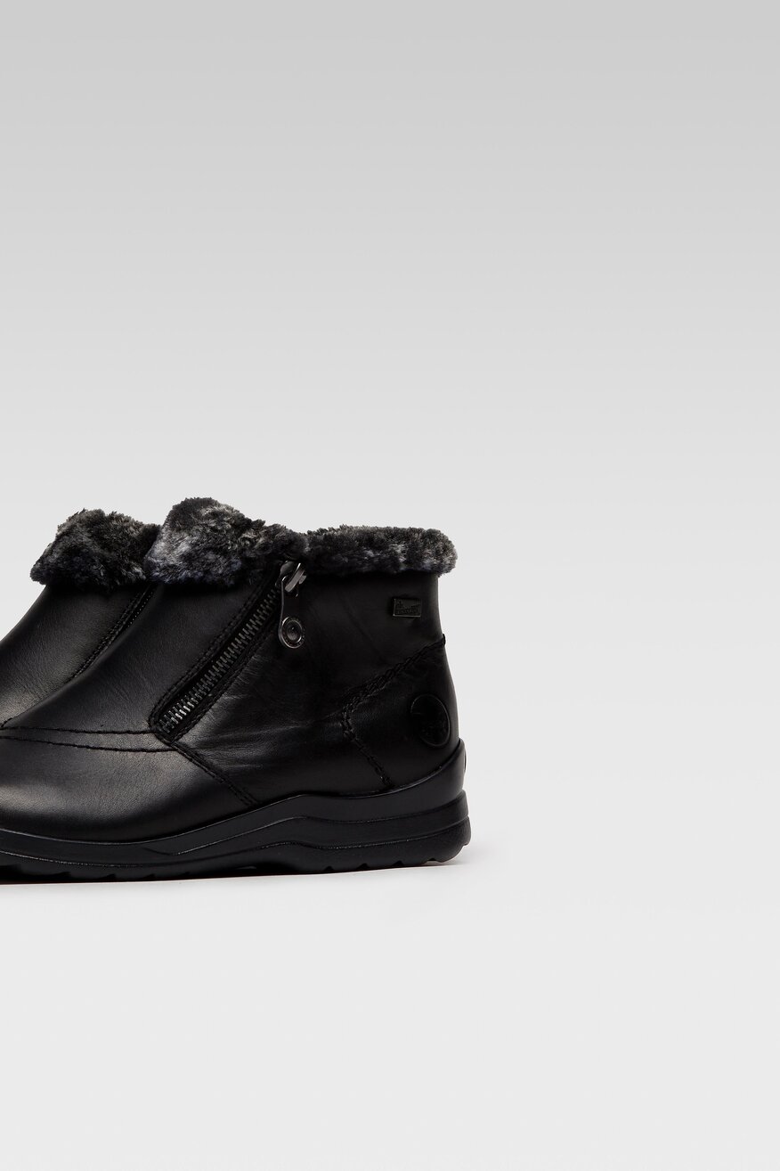Botki skórzane ocieplane