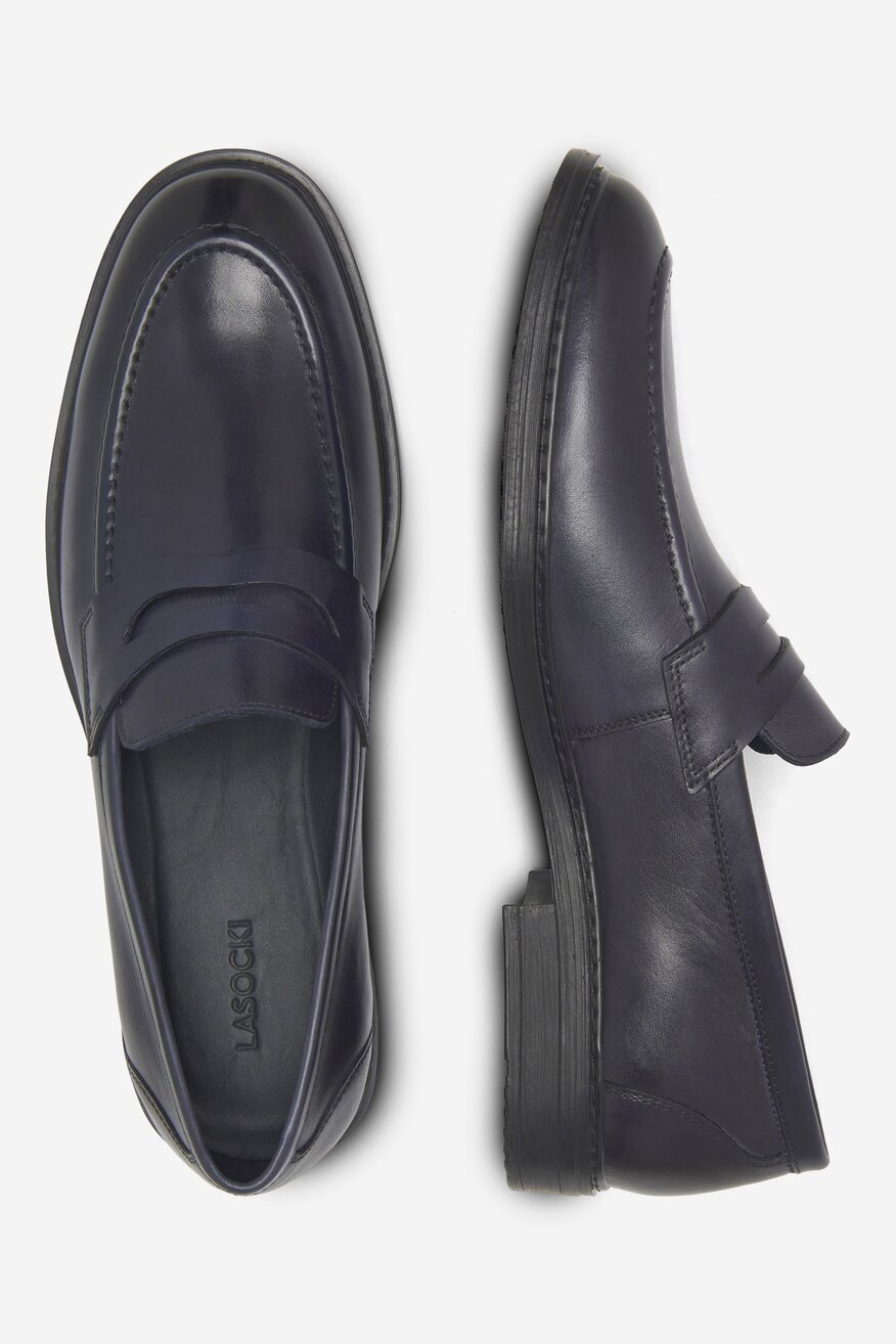 Loafersy skórzane