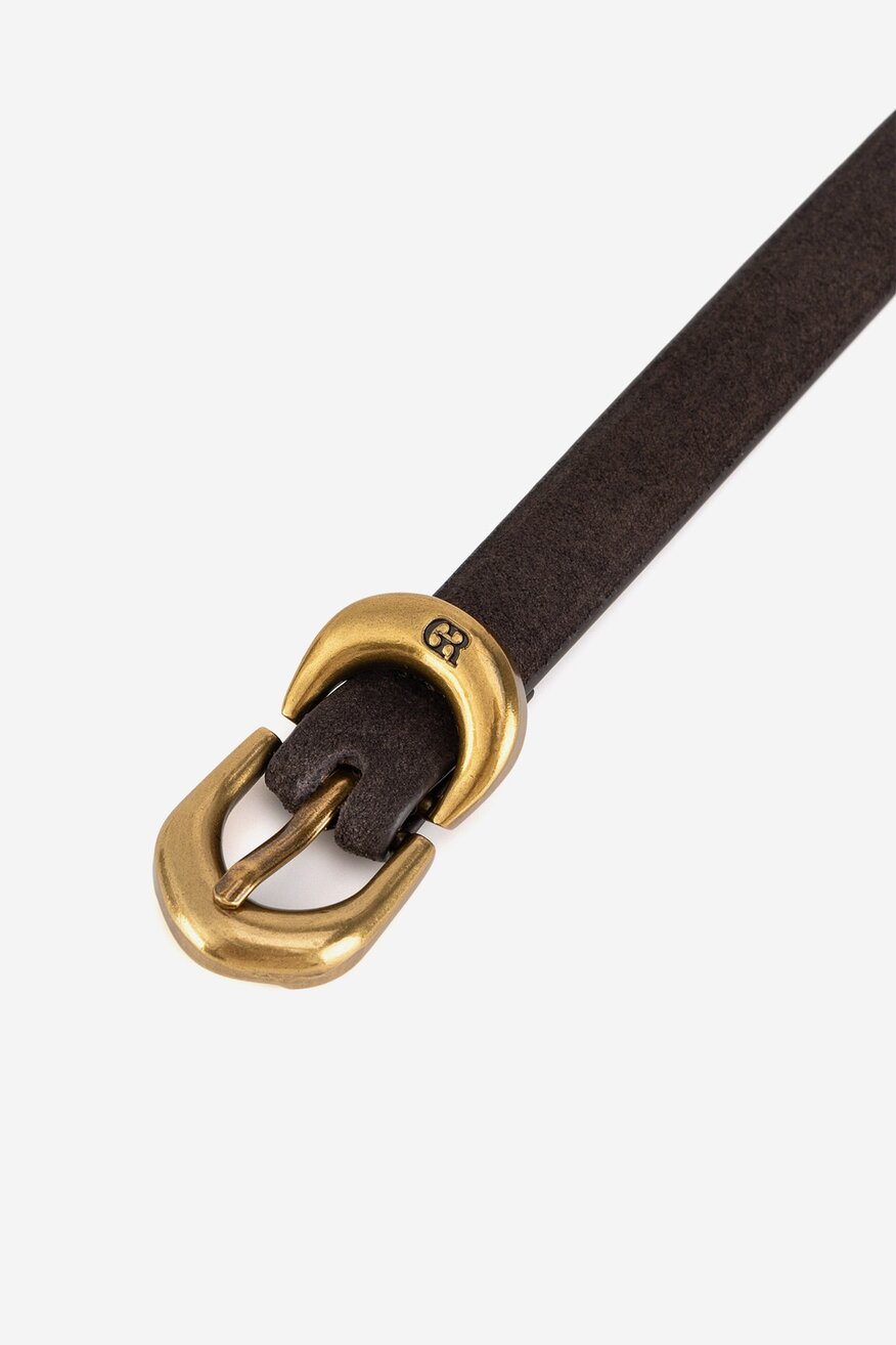 Pasek damski skórzany