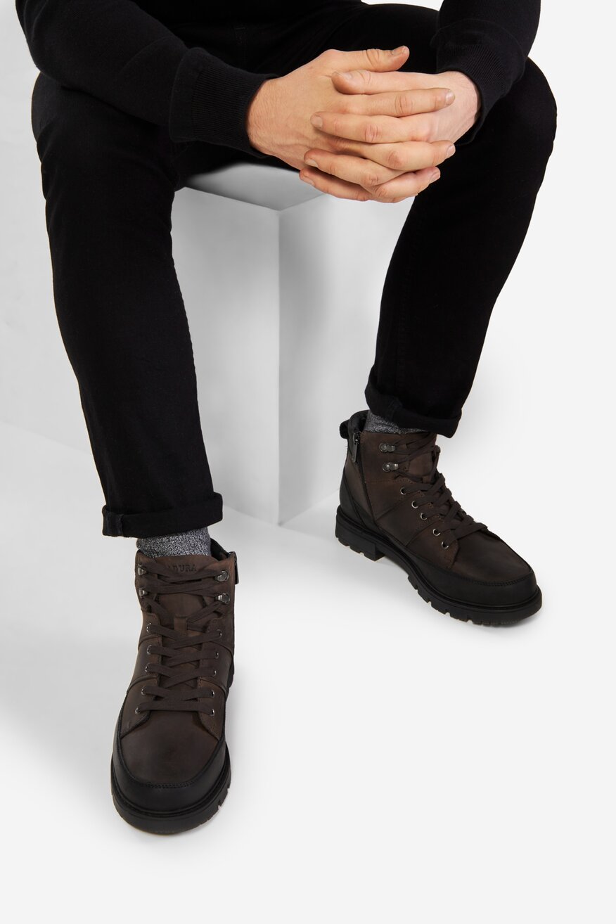 Trzewiki skórzane ocieplane