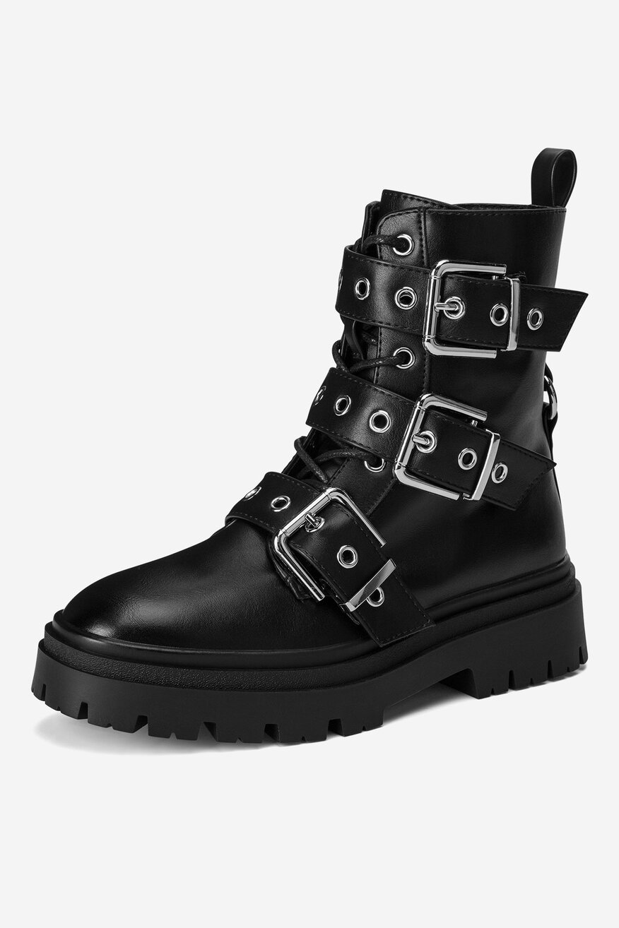 Trzewiki na grubej podeszwie