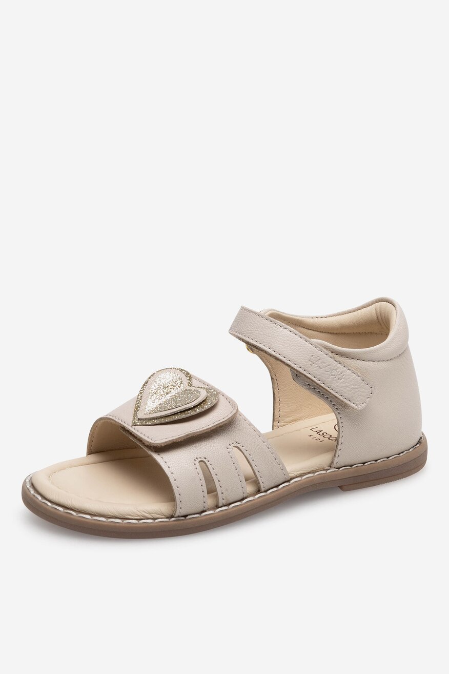 Sandały skórzane na rzepy