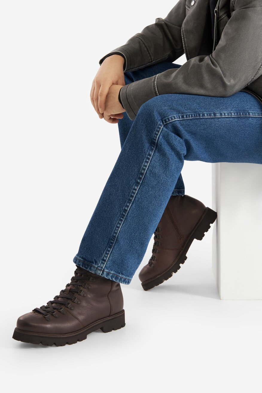 Trzewiki skórzane ocieplane