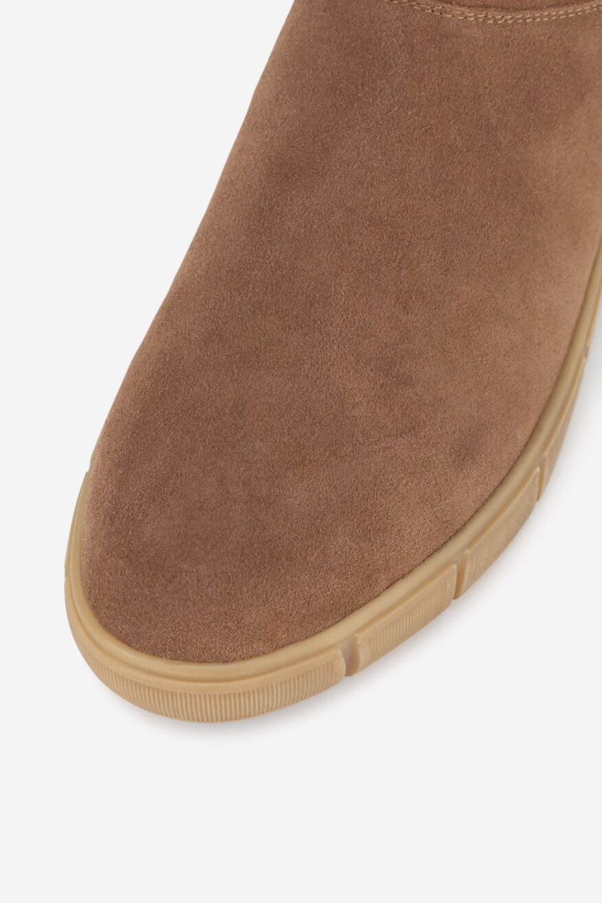 Botki skórzane ocieplane