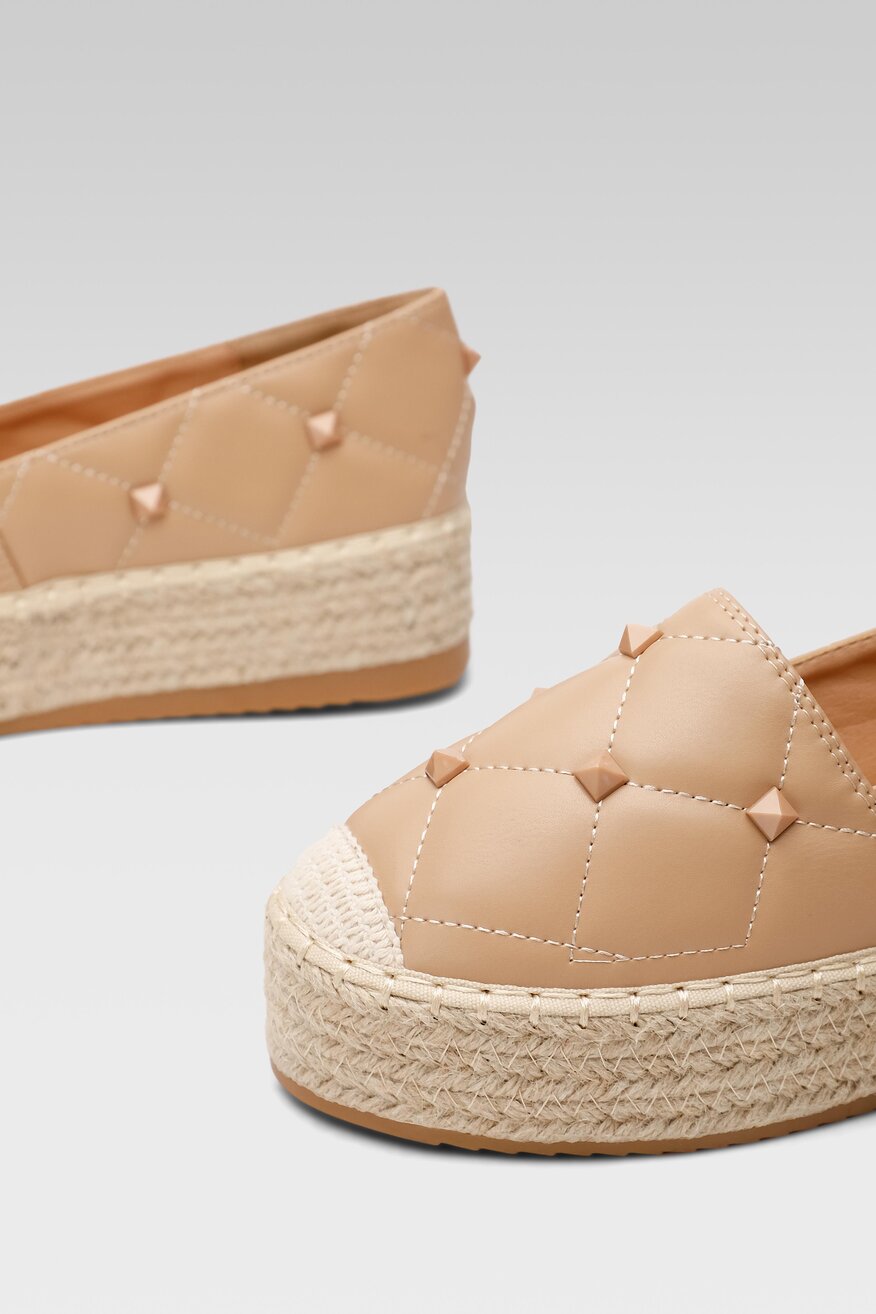 Espadryle na plaformie