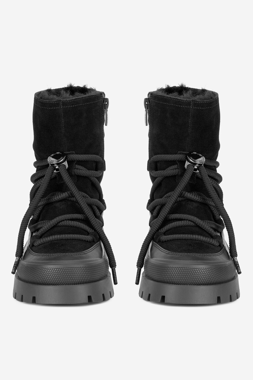 Botki skórzane ocieplane