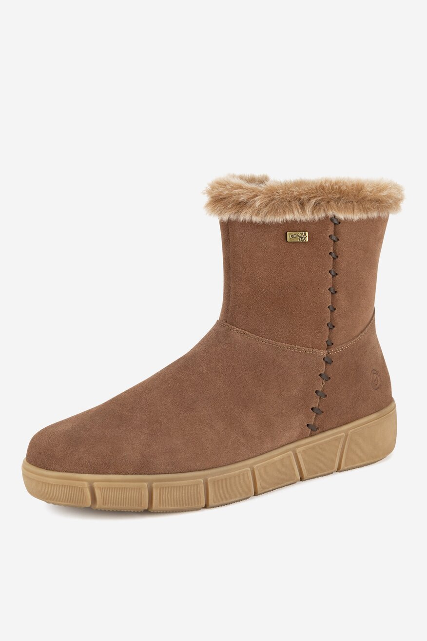 Botki skórzane ocieplane