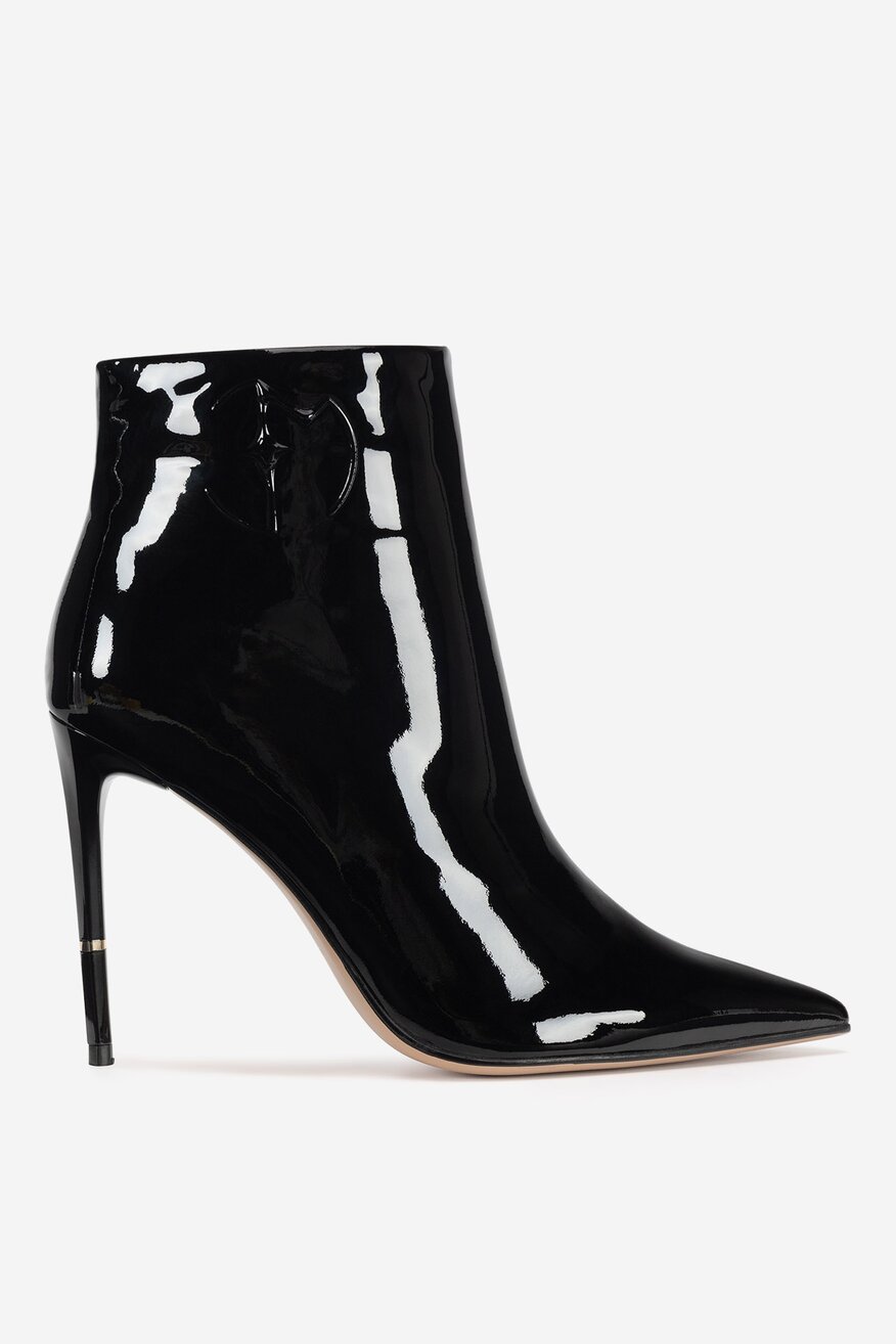 Botki skórzane na szpilce