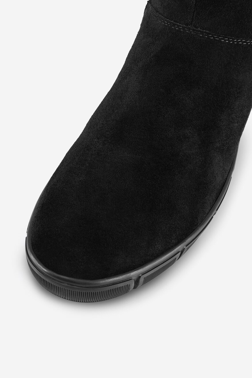 Botki skórzane ocieplane