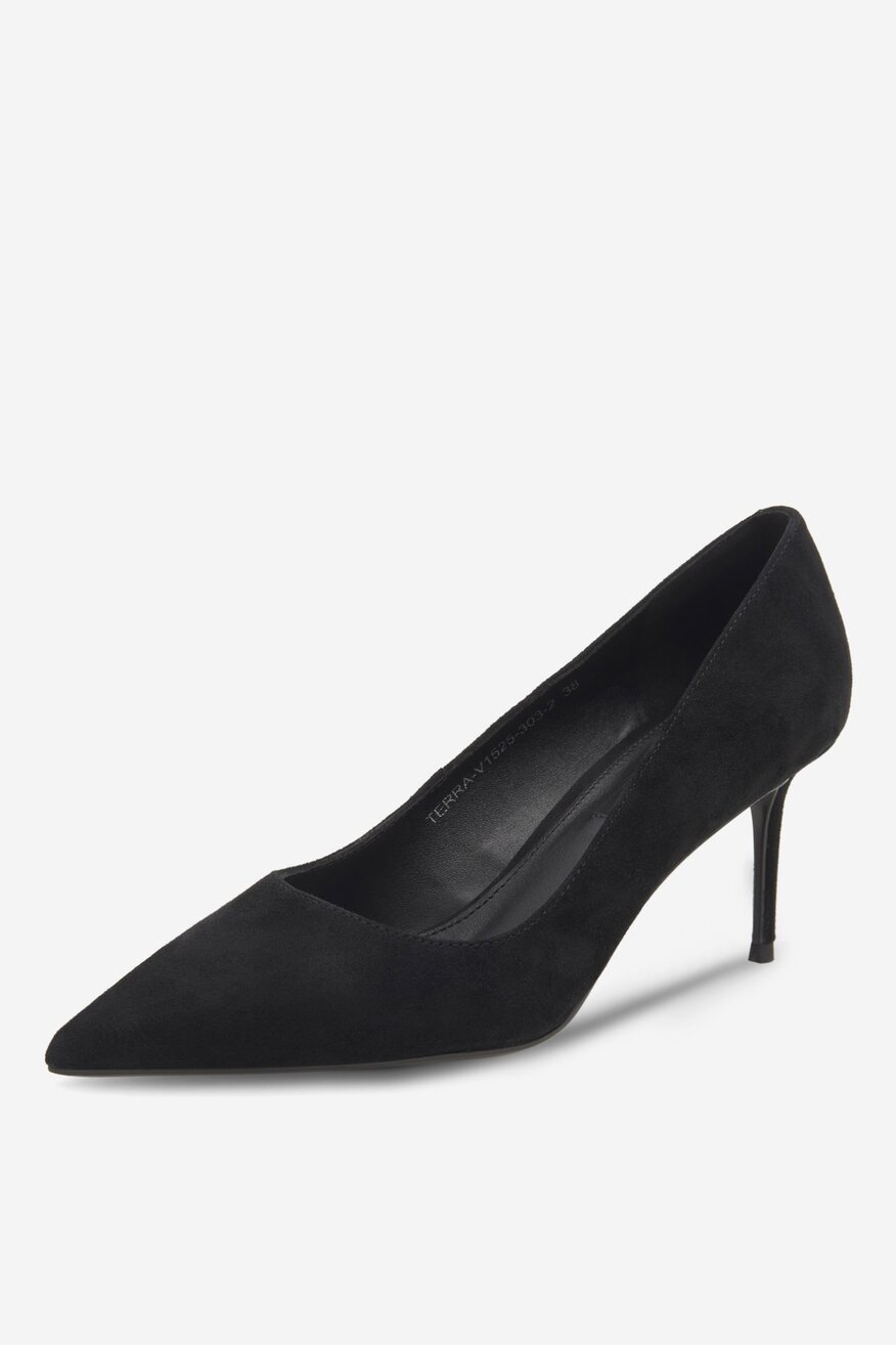 Czółenka skórzane na szpilce