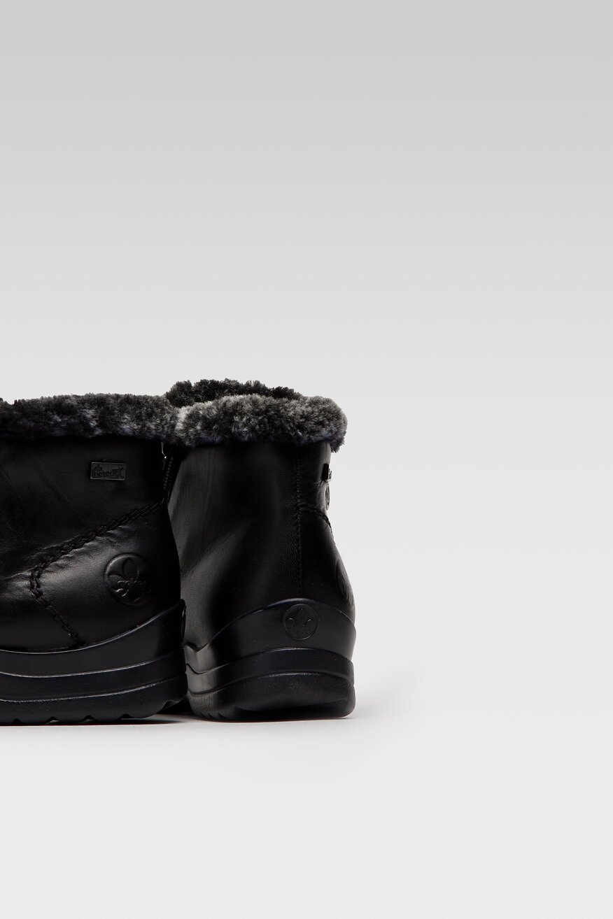 Botki skórzane ocieplane