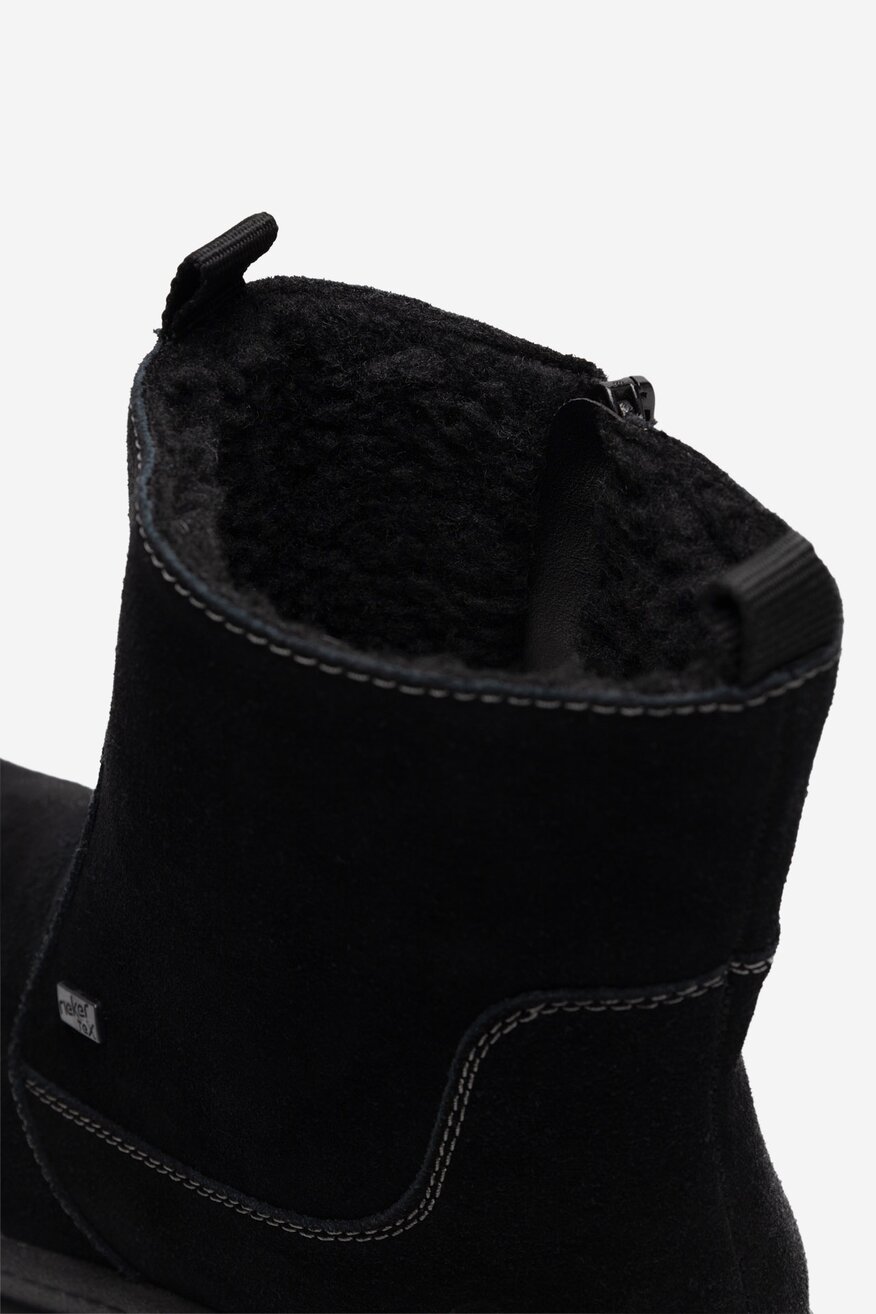 Botki skórzane ocieplane