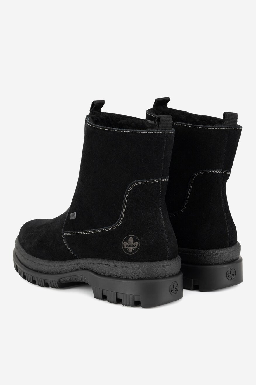 Botki skórzane ocieplane