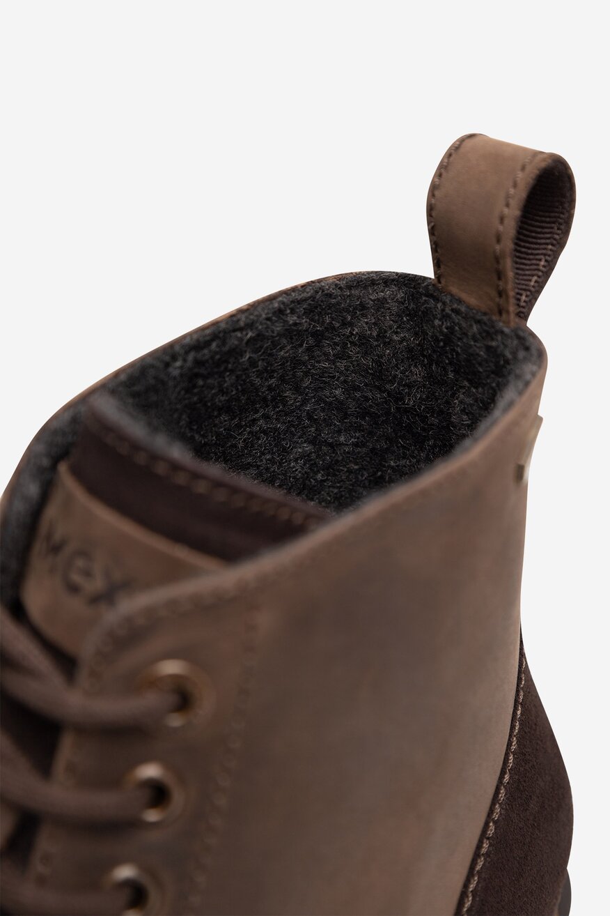 Trzewiki skórzane ocieplane