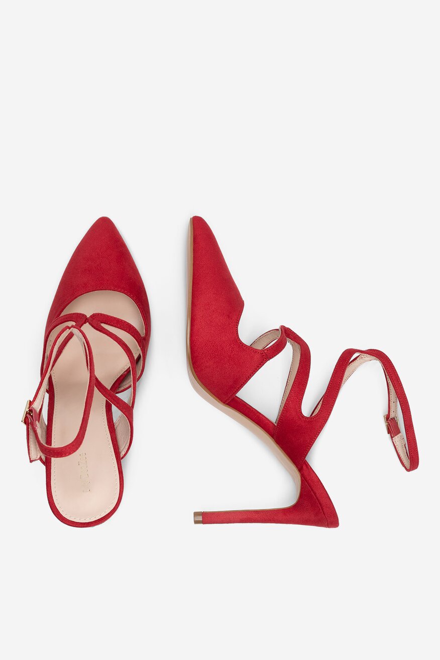 Szpilki z odkrytą piętą