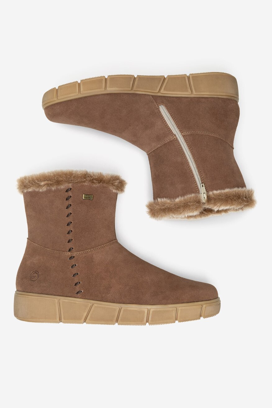 Botki skórzane ocieplane