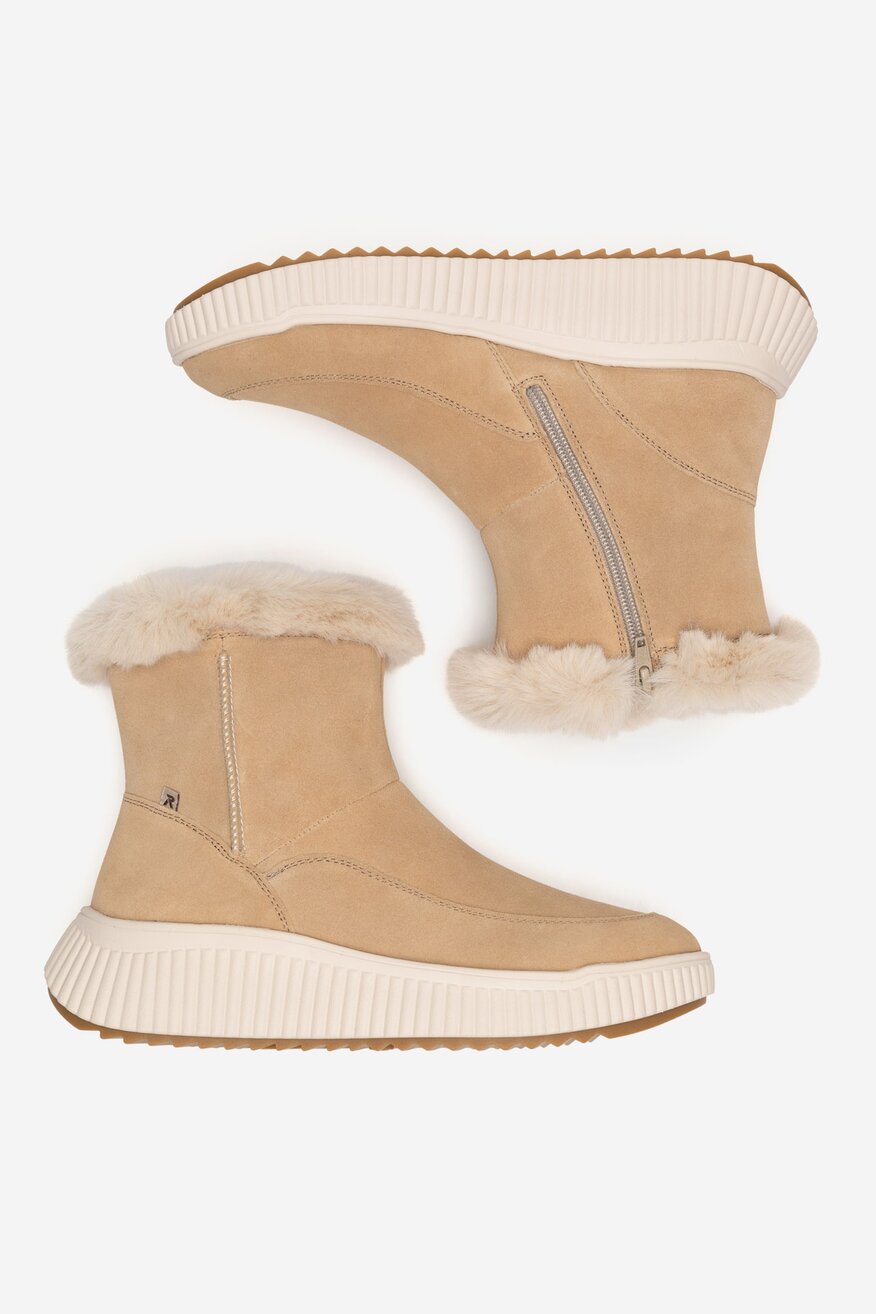 Botki skórzane ocieplane