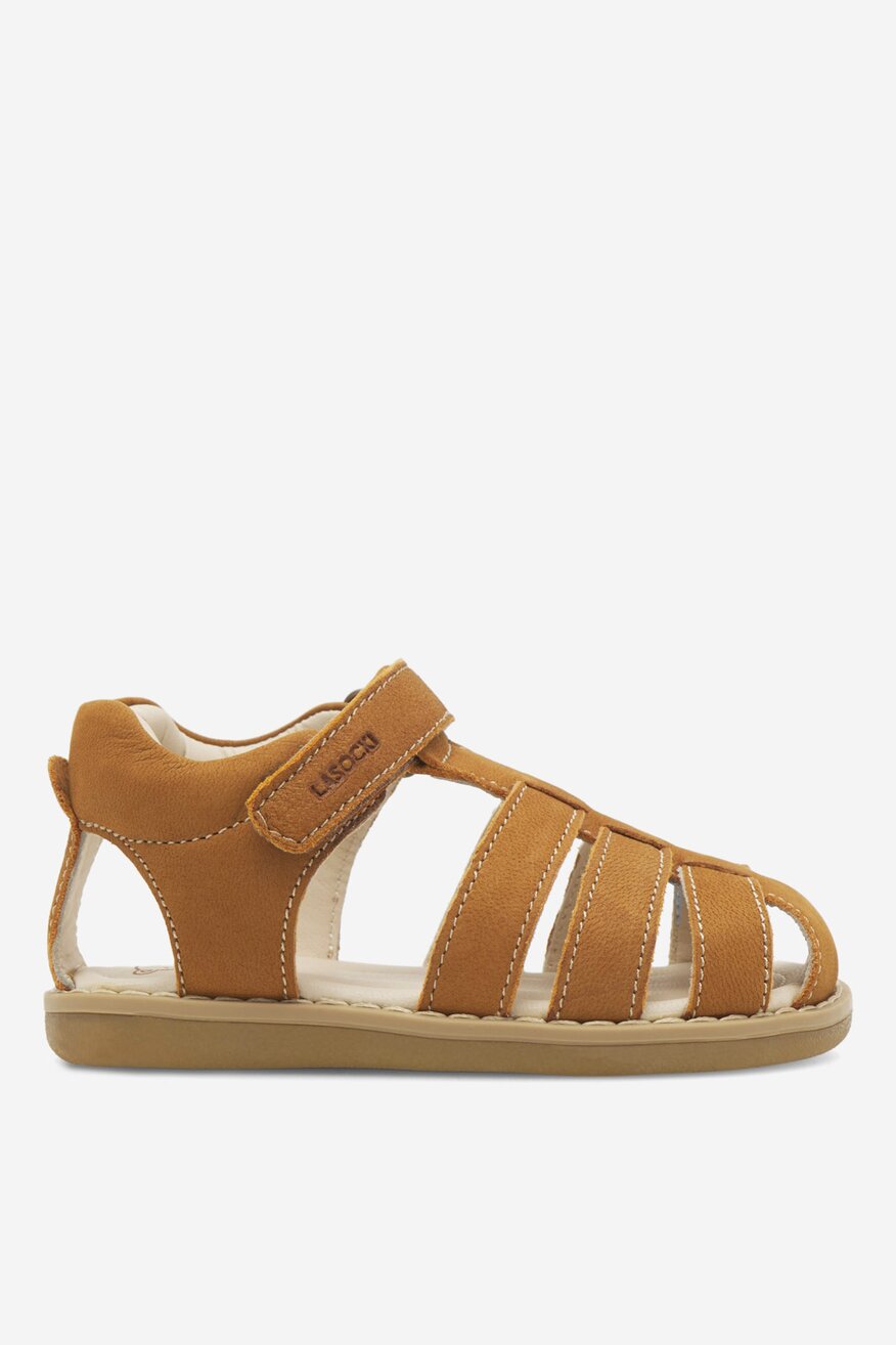 Sandały skórzane na rzepy