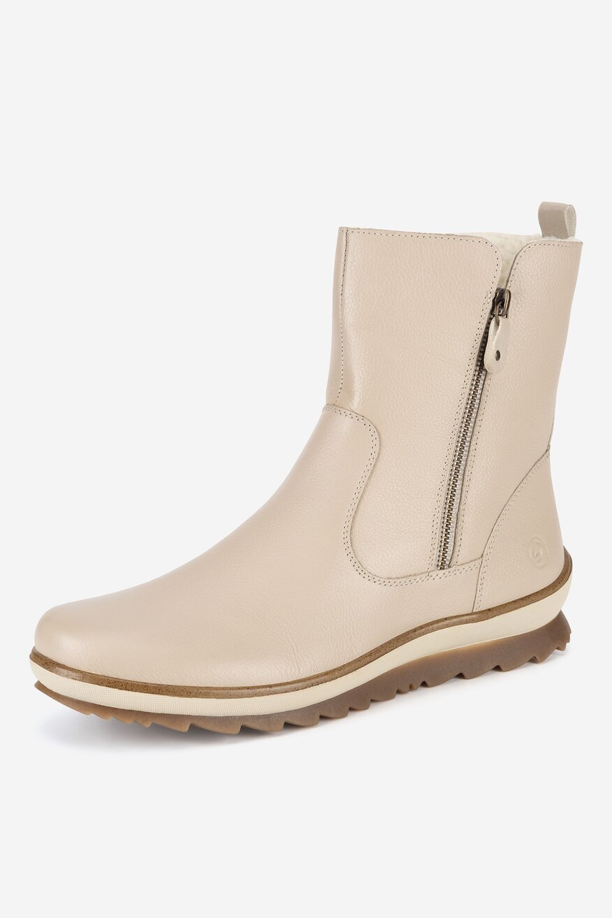 Botki skórzane ocieplane