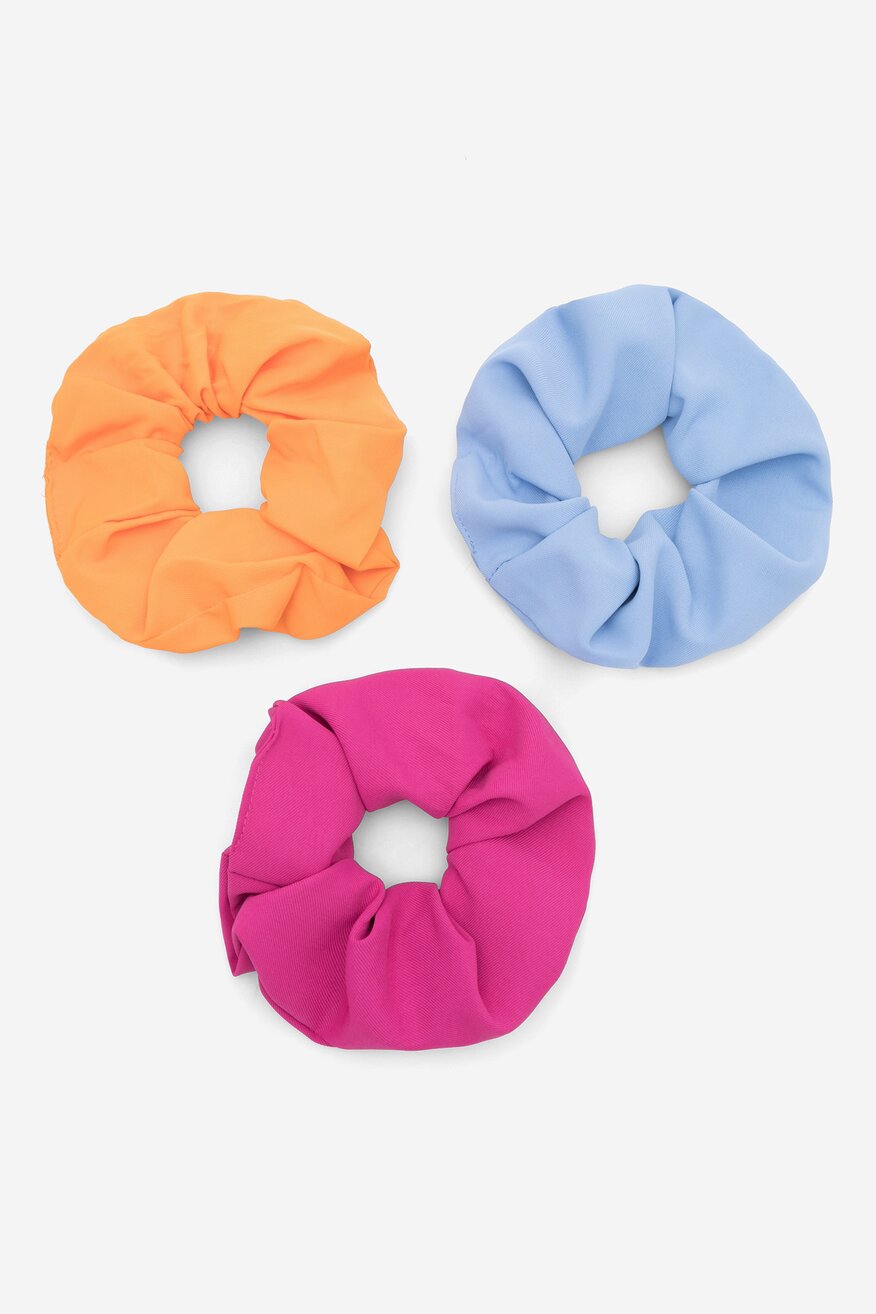 Zestaw 3 gumek do włosów różowe