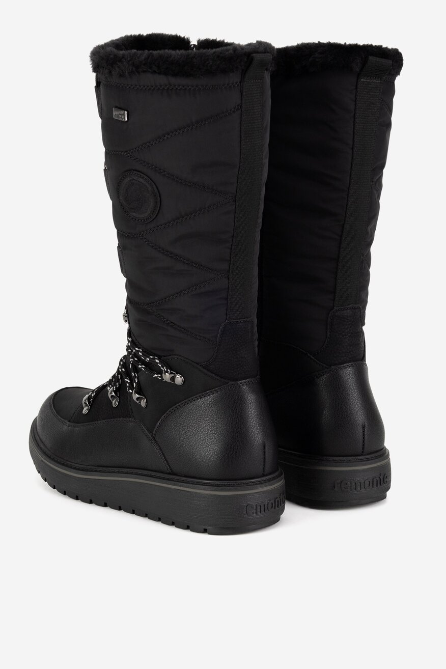 Śniegowce skórzane ocieplane