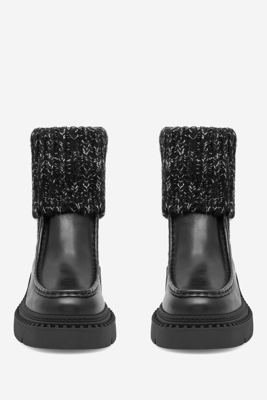 Botki skórzane