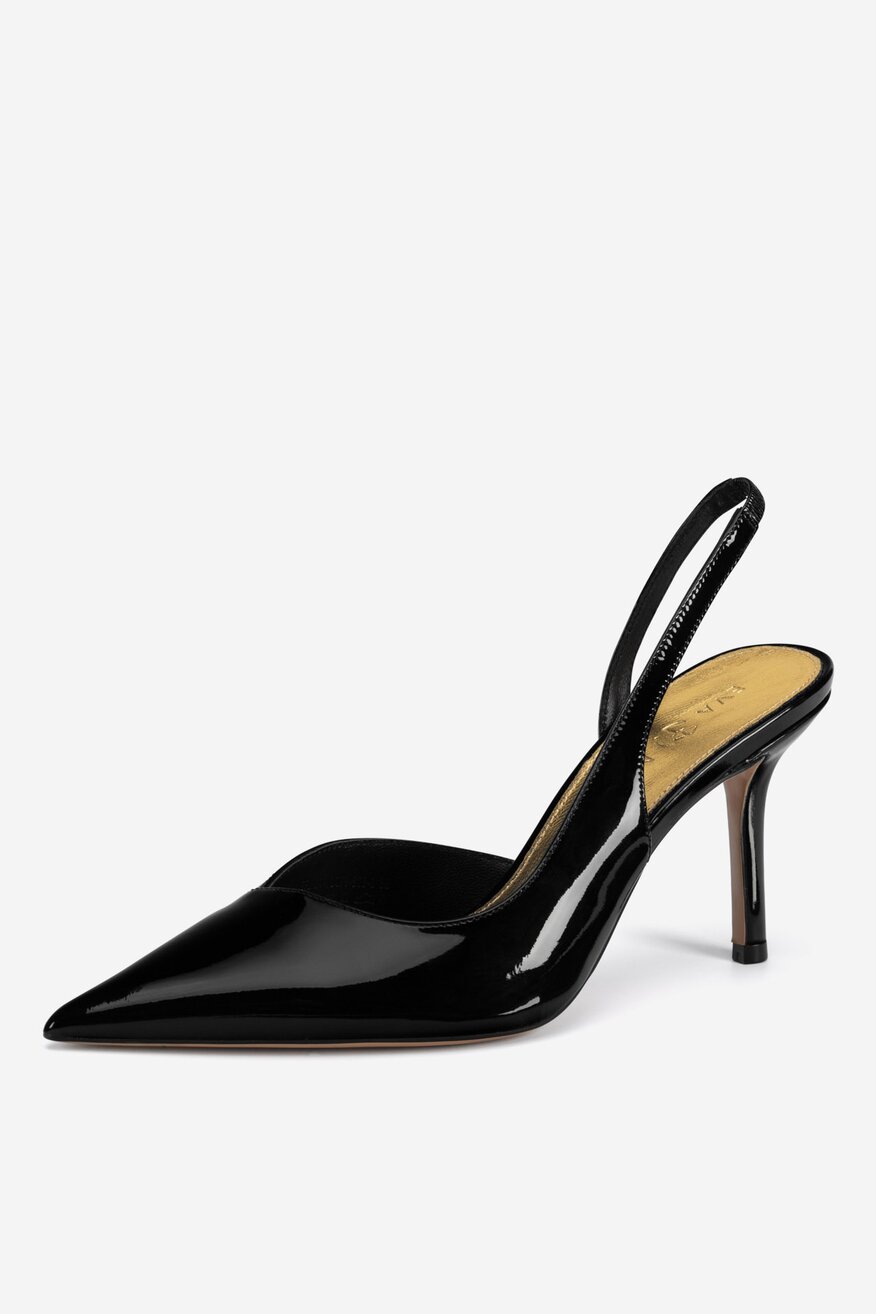 Czółenka skórzane