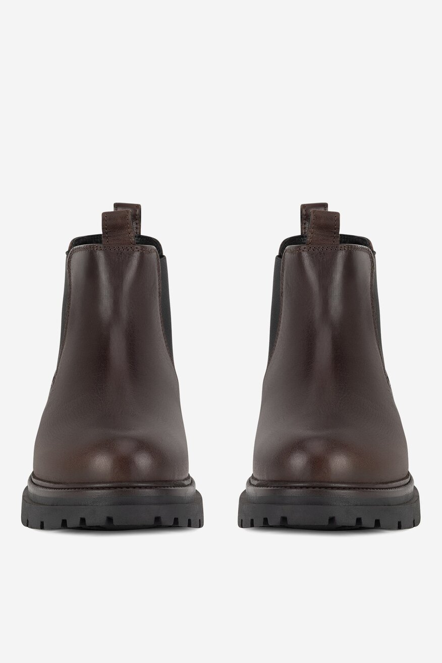 Botki skórzane ocieplane