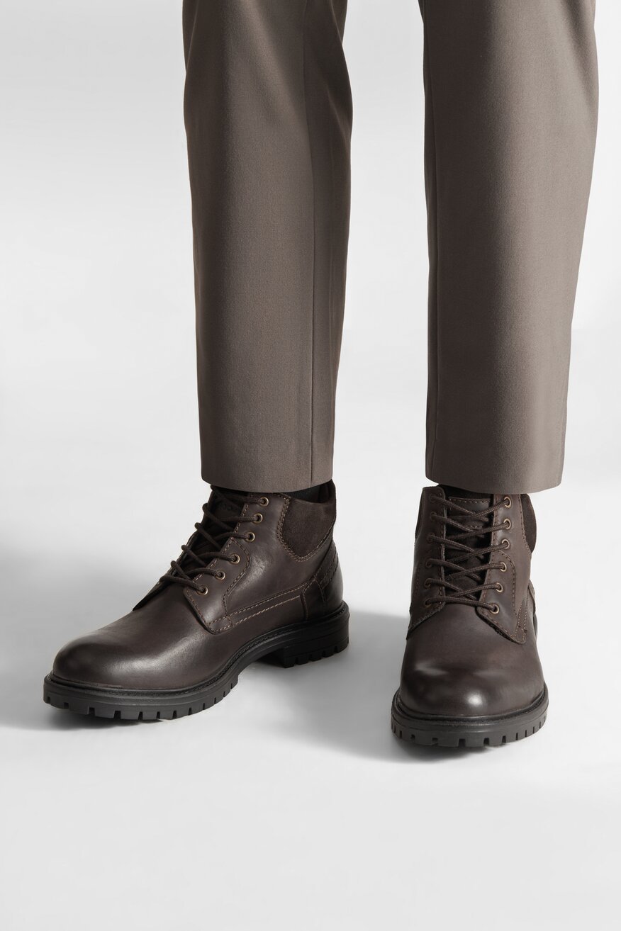 Trzewiki skórzane ocieplane