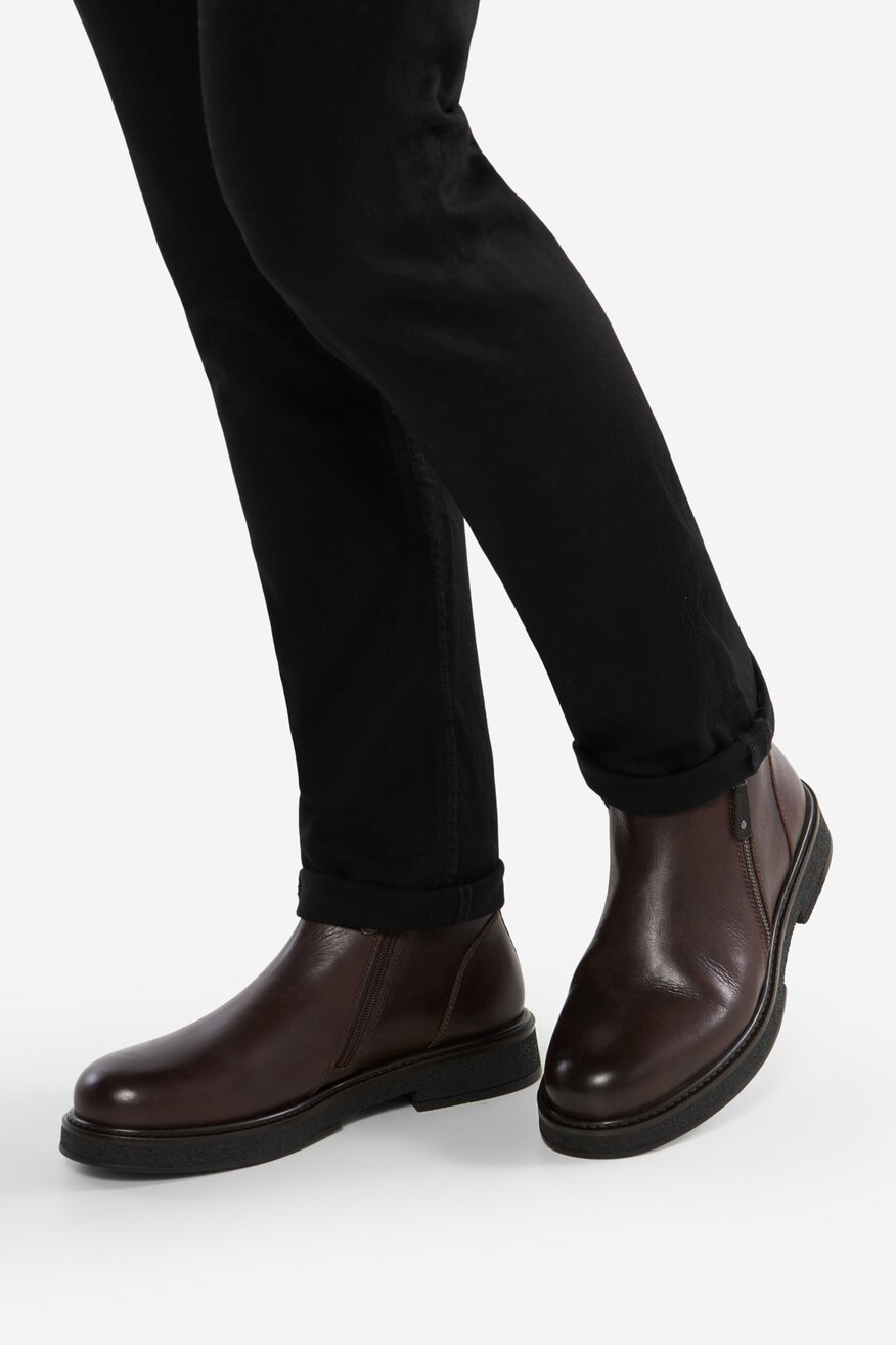 Trzewiki skórzane ocieplane