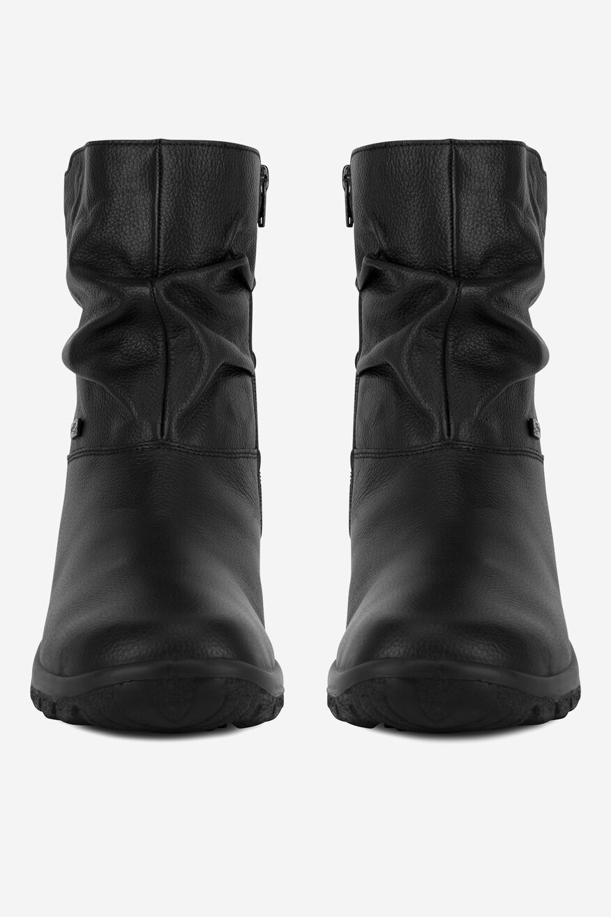 Botki skórzane ocieplane