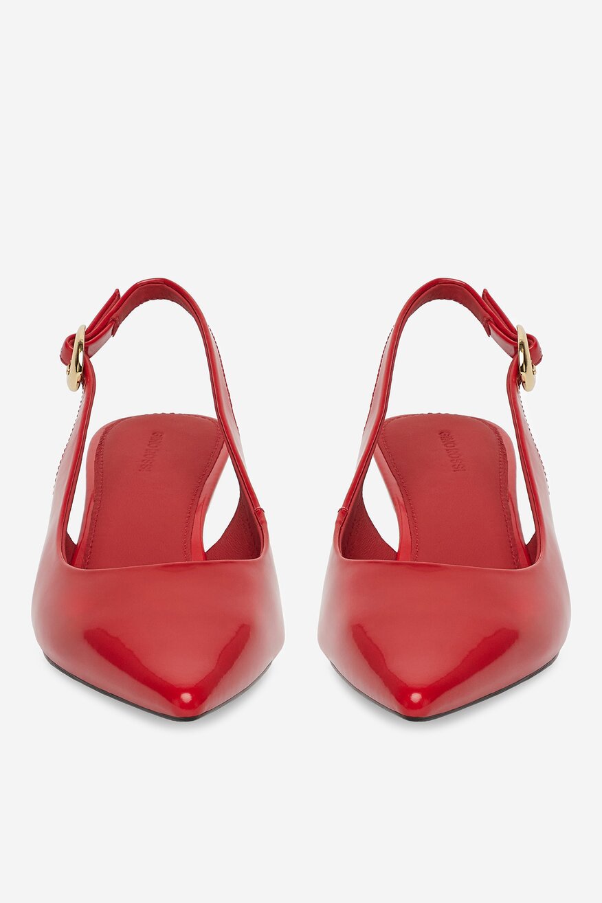 Czółenka skórzane