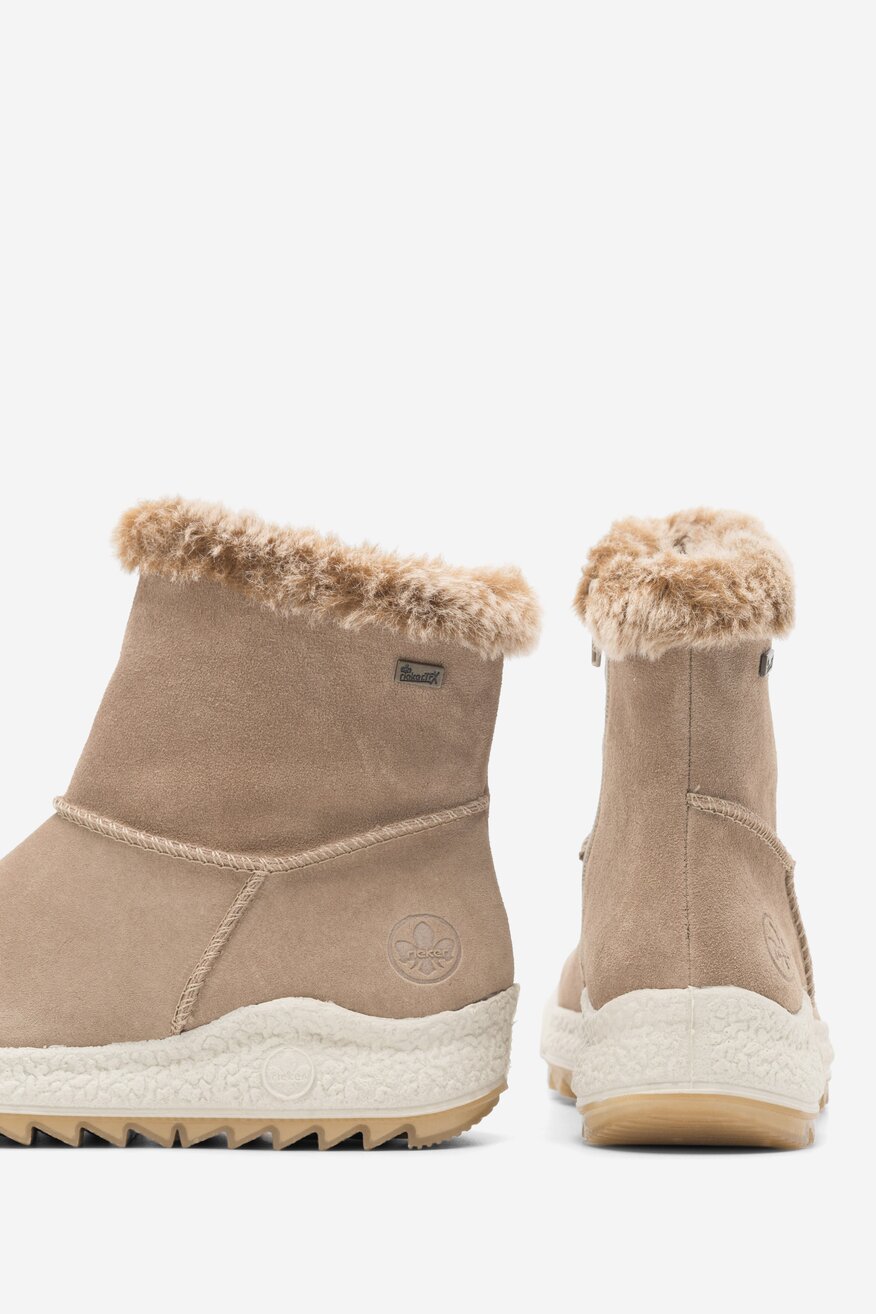 Botki skórzane ocieplane