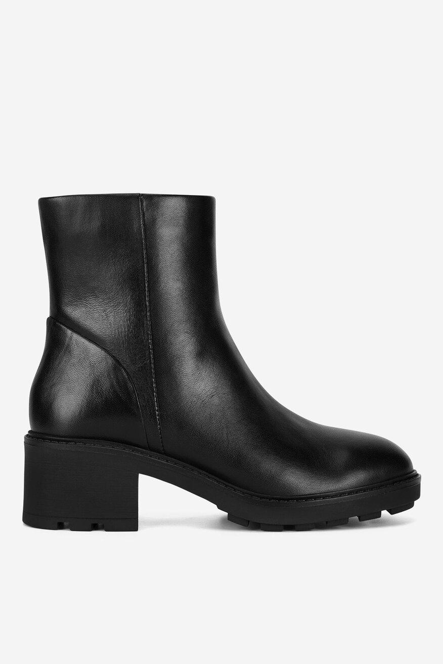 Botki skórzane ocieplane