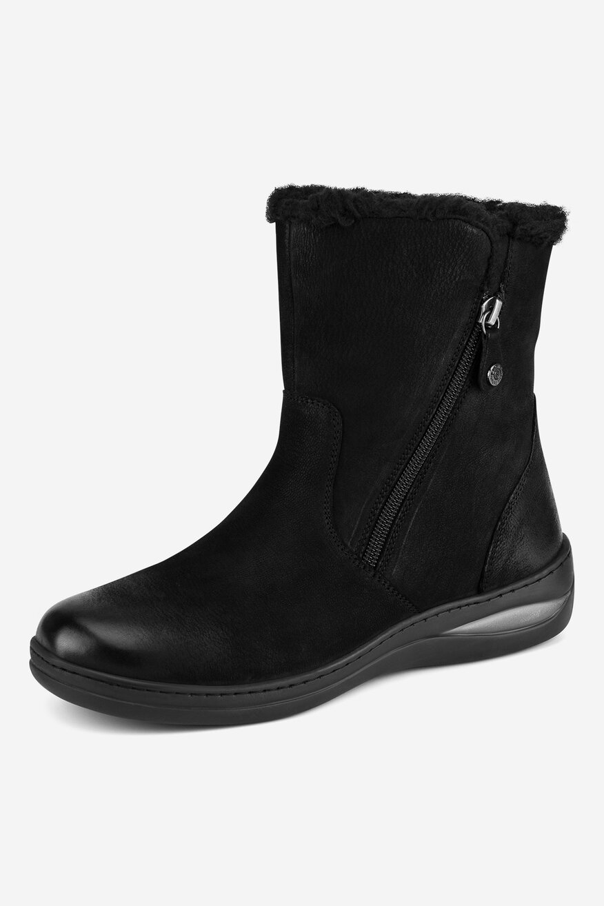 Botki skórzane ocieplane