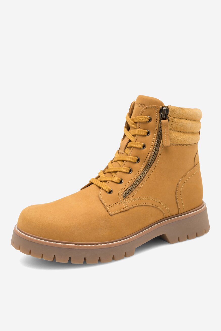 Trzewiki skórzane ocieplane