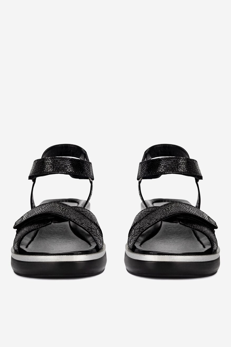 Sandały skórzane na rzepy