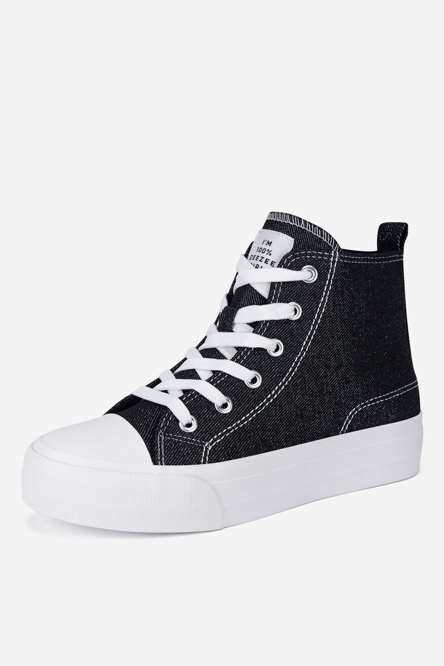 Trampki wysokie na platformie