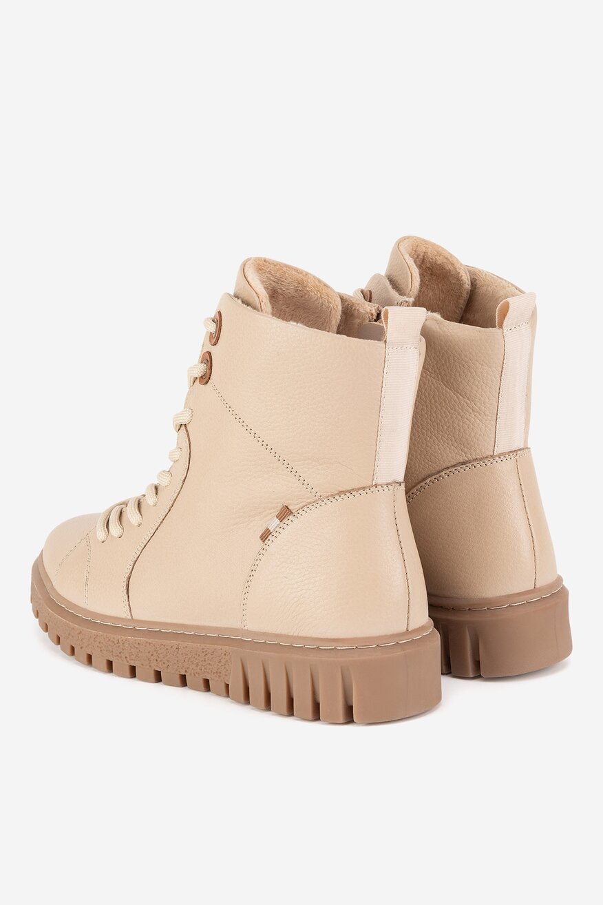 Trzewiki skórzane ocieplane