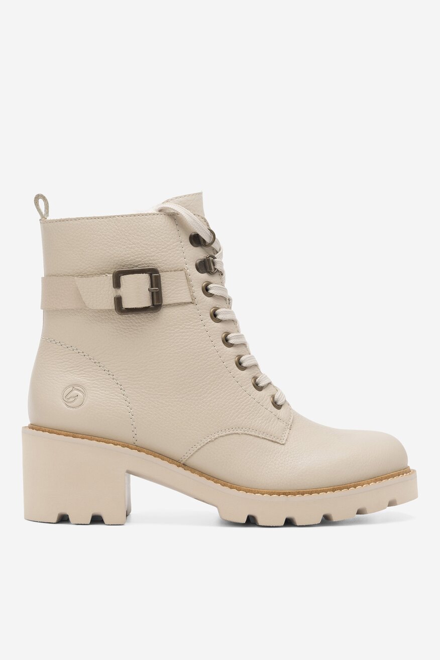 Trzewiki skórzane ocieplane