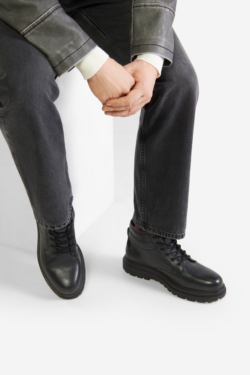 Trzewiki skórzane ocieplane