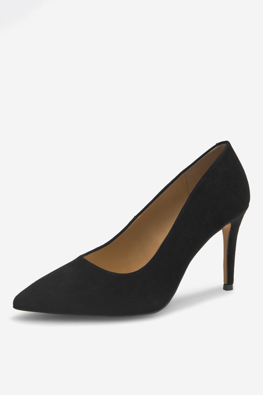 Czółenka skórzane na szpilce