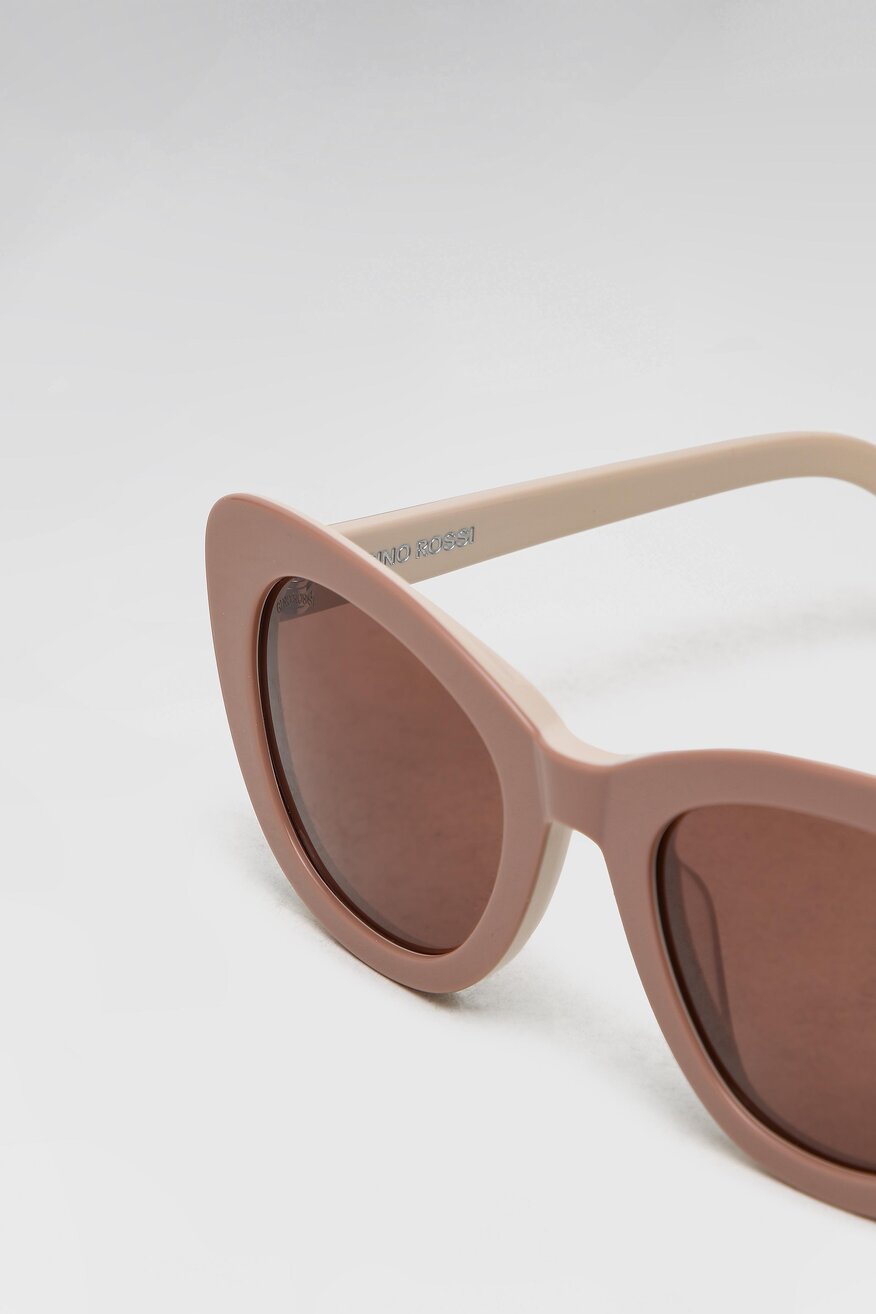Okulary przeciwsłoneczne pastelowe różowe
