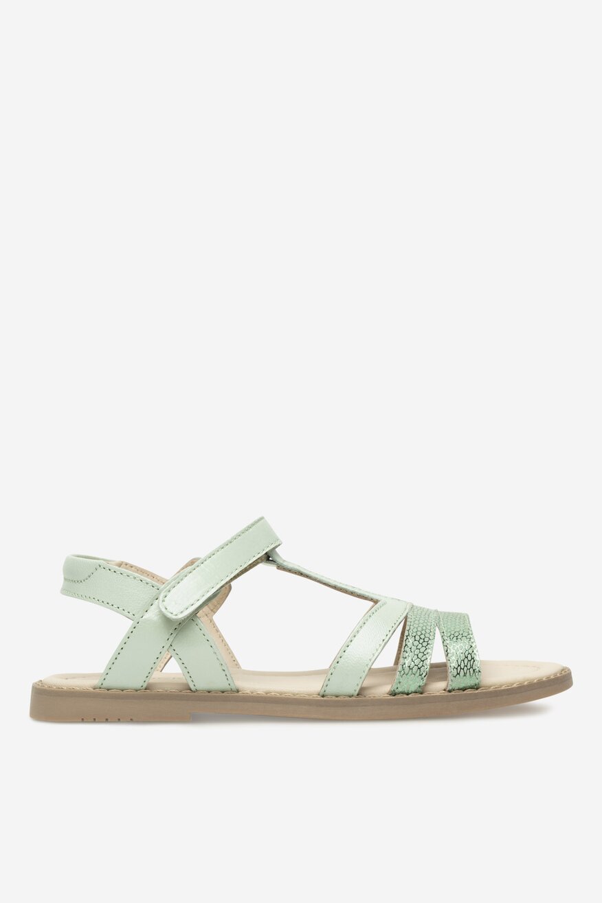 Sandały skórzane na rzepy