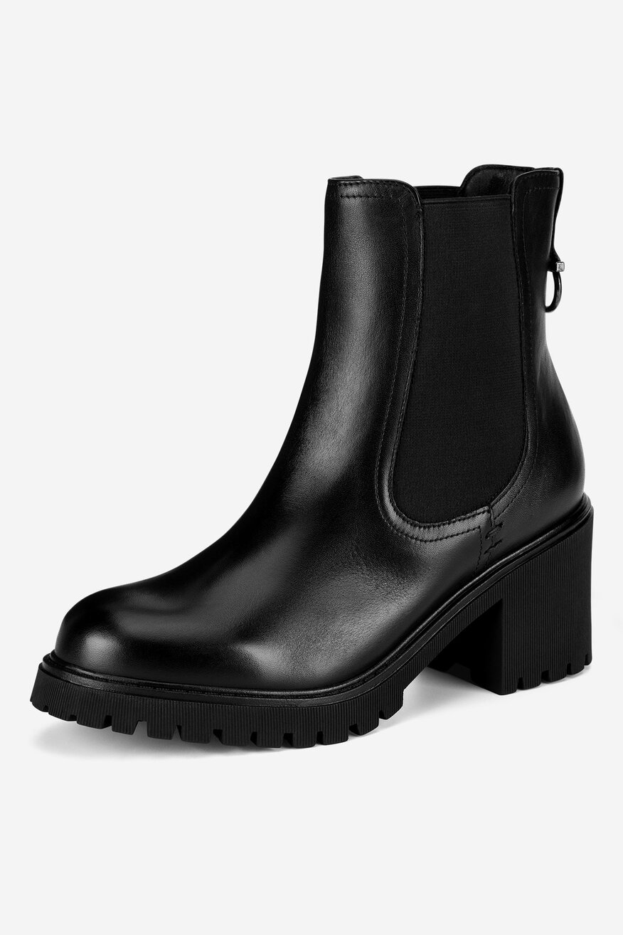 Botki skórzane ocieplane